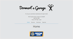 Desktop Screenshot of dorwartsgarage.com