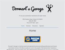 Tablet Screenshot of dorwartsgarage.com